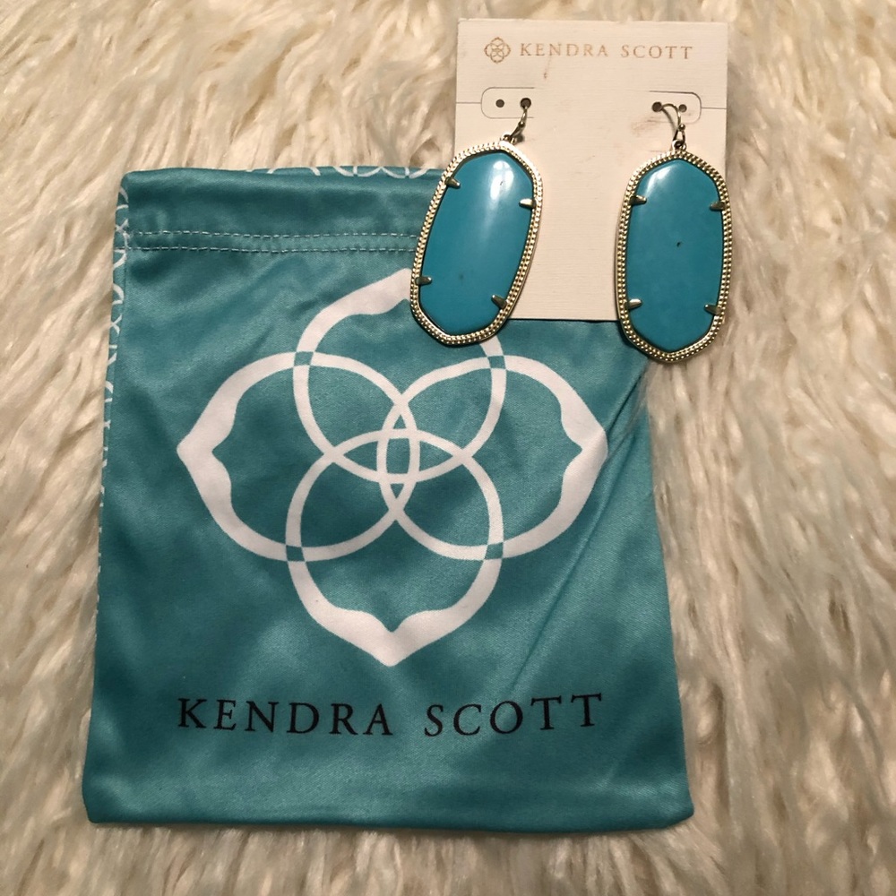 Kendra Scott Danielle Earrings Turquoise/Gold